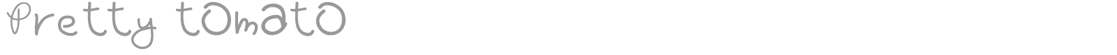 Pretty tOmAtO font preview